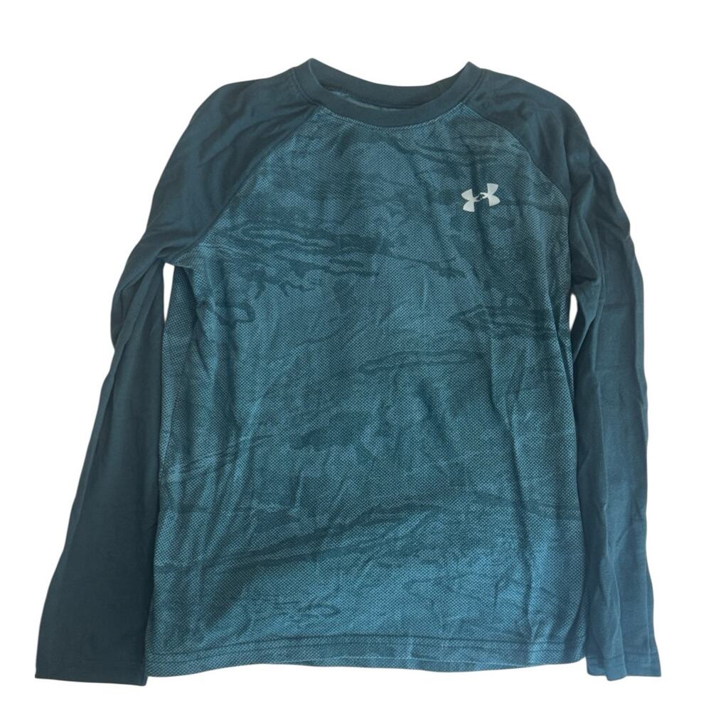 Under Armour Teal Long-Sleeve Tee - Youth Medium (YMD)
